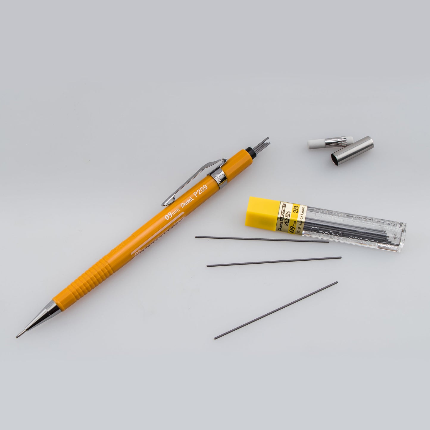 Pentel Sharp Mechanical Pencil (0.9mm), Yellow Barrel (P209G)