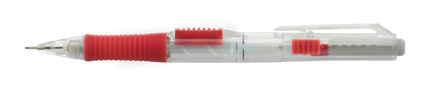 QUICK CLICK Mechanical Pencil (0.5mm), Red Barrel (PD215B)