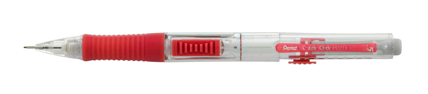 QUICK CLICK Mechanical Pencil (0.5mm), Red Barrel (PD215B)