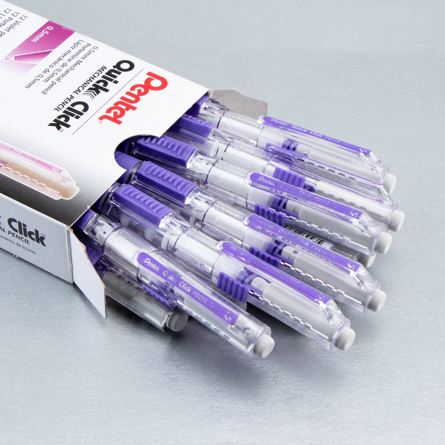 QUICK CLICK Mechanical Pencil (0.5mm), Violet Barrel (PD215V)