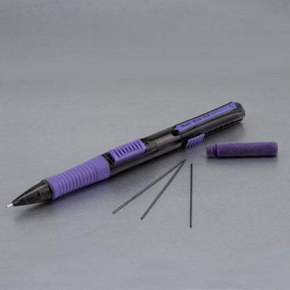 QUICK CLICK POP Mechanical Pencil, (0.7mm) Medium 2B Lead, Black Barrel w/Violet Trim (PD217AV)