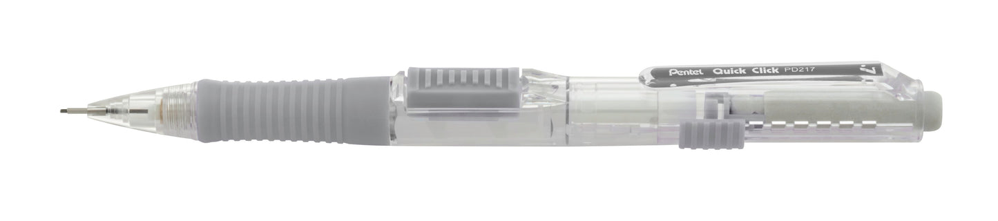 QUICK CLICK Mechanical Pencil (0.7mm), Gray Barrel (PD217N)