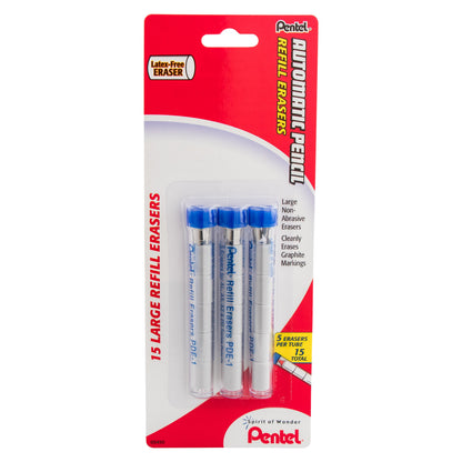 Refill Eraser For AL, AX and PD Series Pencils 5 pcs/Tube, 3-Pk (PDE1BP3-K6)