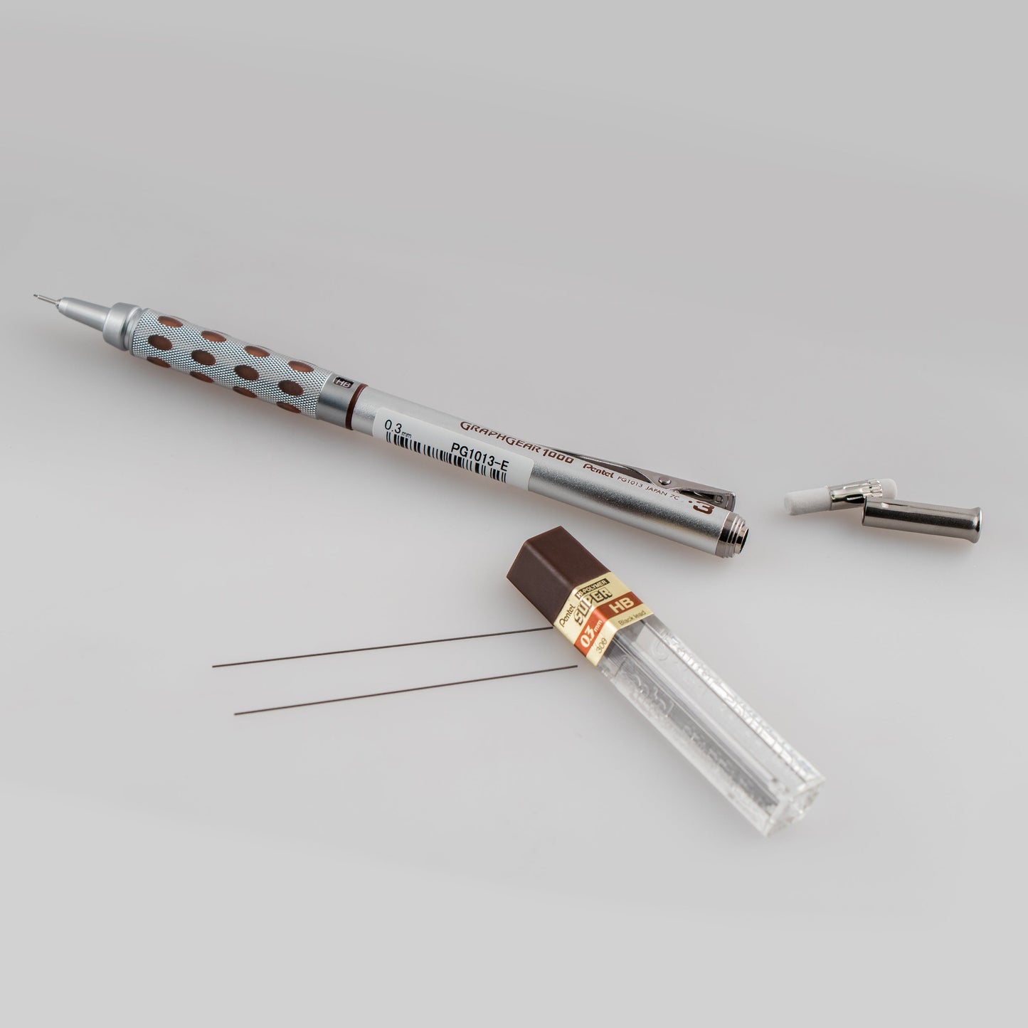 GraphGear 1000 Automatic Drafting Pencil (0.3mm), Brown Accents (PG1013E)