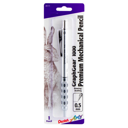 Pentel Arts GraphGear 1000 Automatic Drafting Pencil (0.5mm), 1-Pk (PG1015APABP)