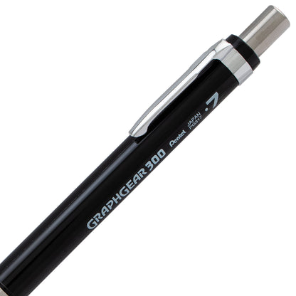 GraphGear 300 Mechanical Pencil, (0.7mm) Medium line, Black Barrel (PG317A)