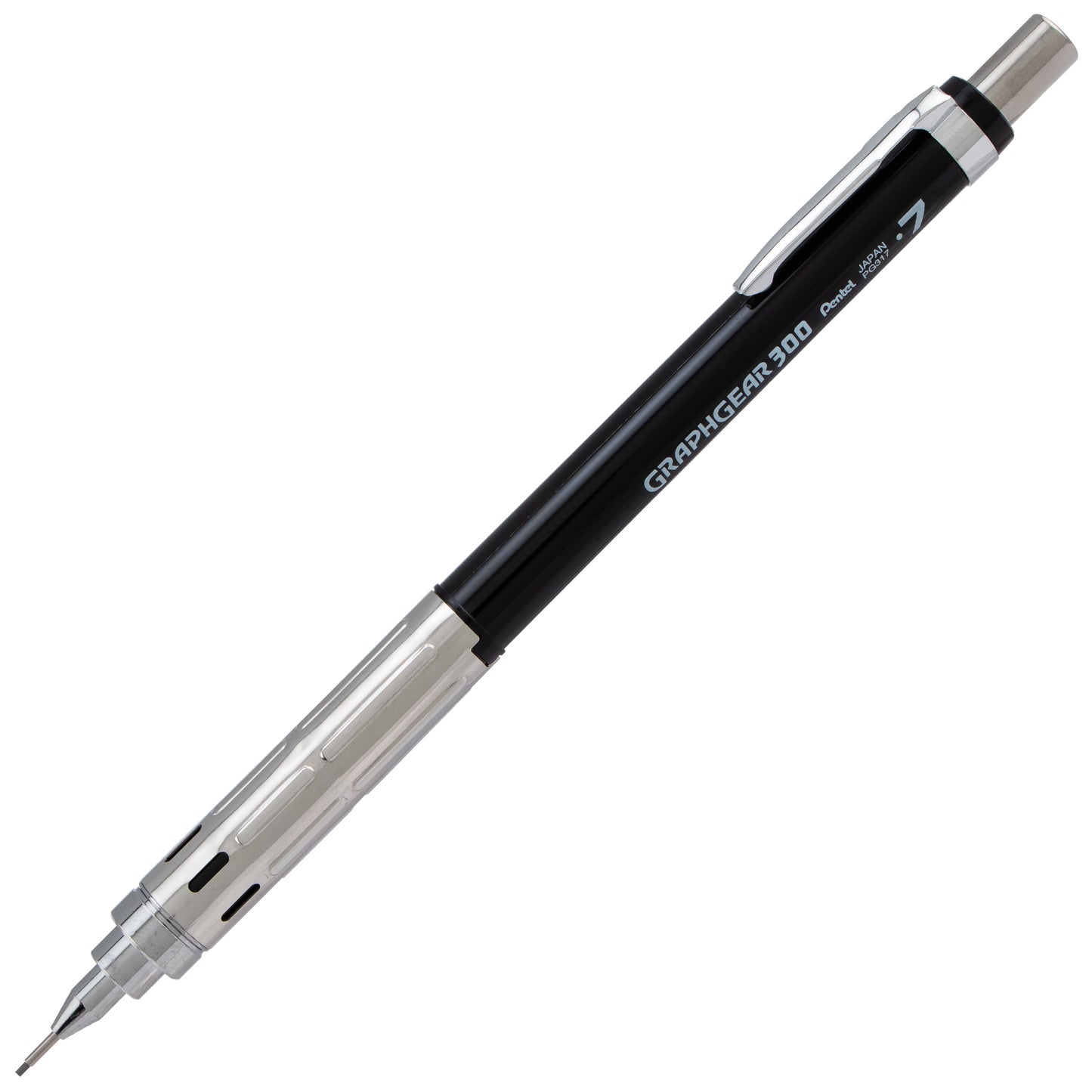 GraphGear 300 Mechanical Pencil, (0.7mm) Medium line, Black Barrel (PG317A)