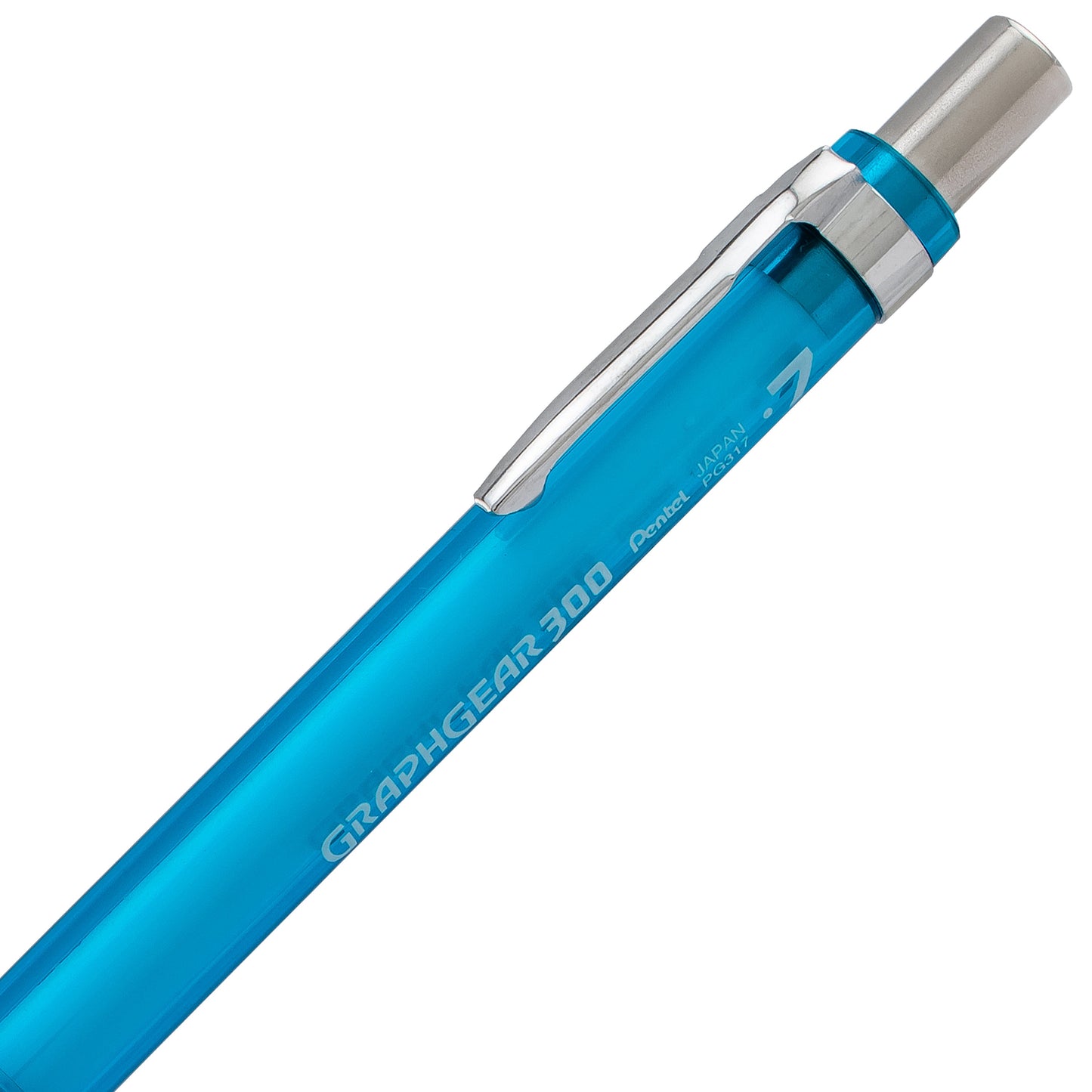 GraphGear 300 Mechanical Pencil, (0.7mm) Medium line, Sky Blue Barrel (PG317TS)