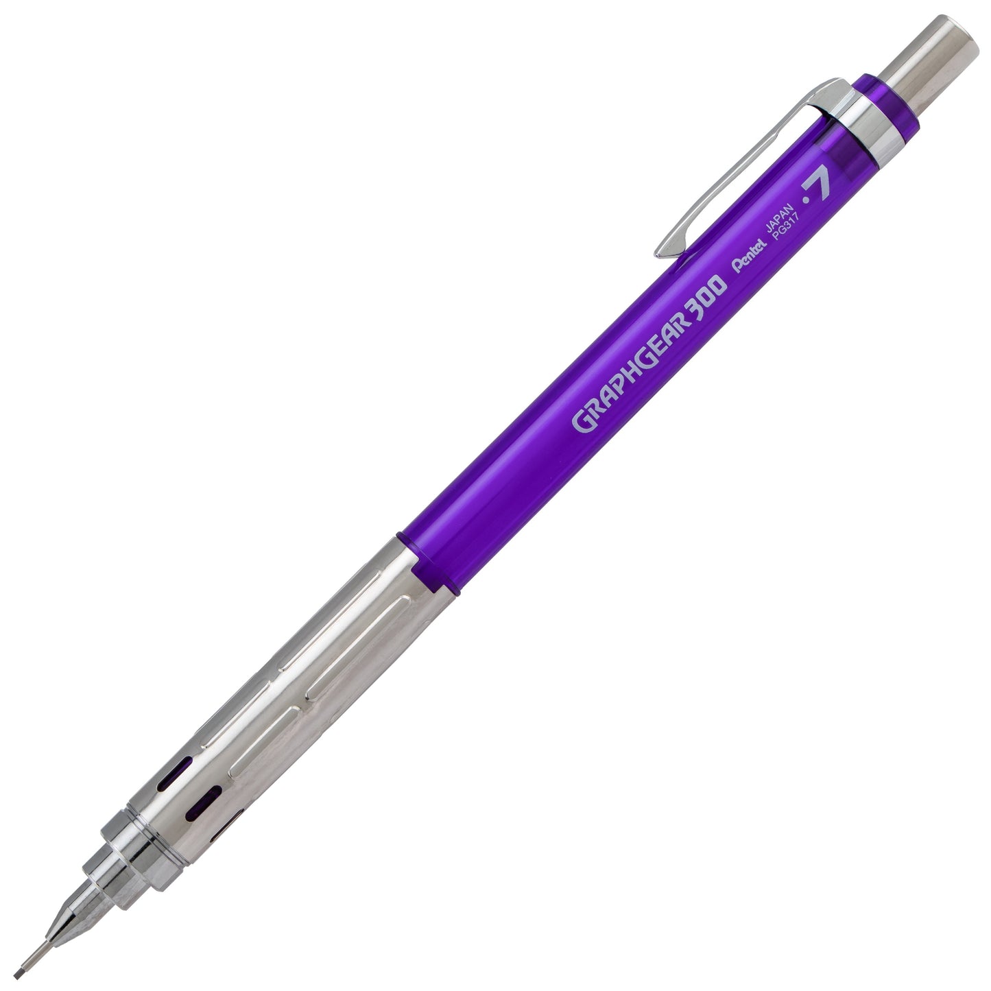 GraphGear 300 Mechanical Pencil, (0.7mm) Medium line, Violet Barrel (PG317TV)