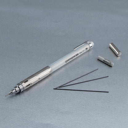 GraphGear 300 Mechanical Pencil, (0.7mm) Medium line, White Barrel (PG317TW)
