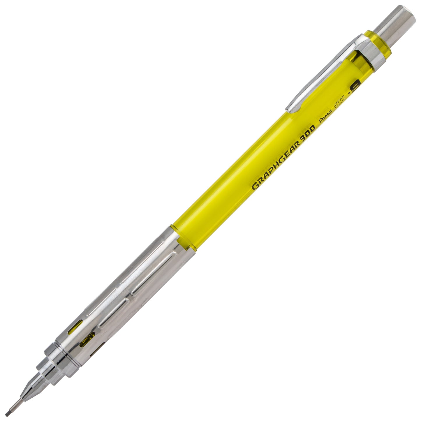 GraphGear 300 Mechanical Pencil, (0.9mm) Thick line, Yellow Barrel (PG319TG)