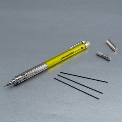 GraphGear 300 Mechanical Pencil, (0.9mm) Thick line, Yellow Barrel (PG319TG)