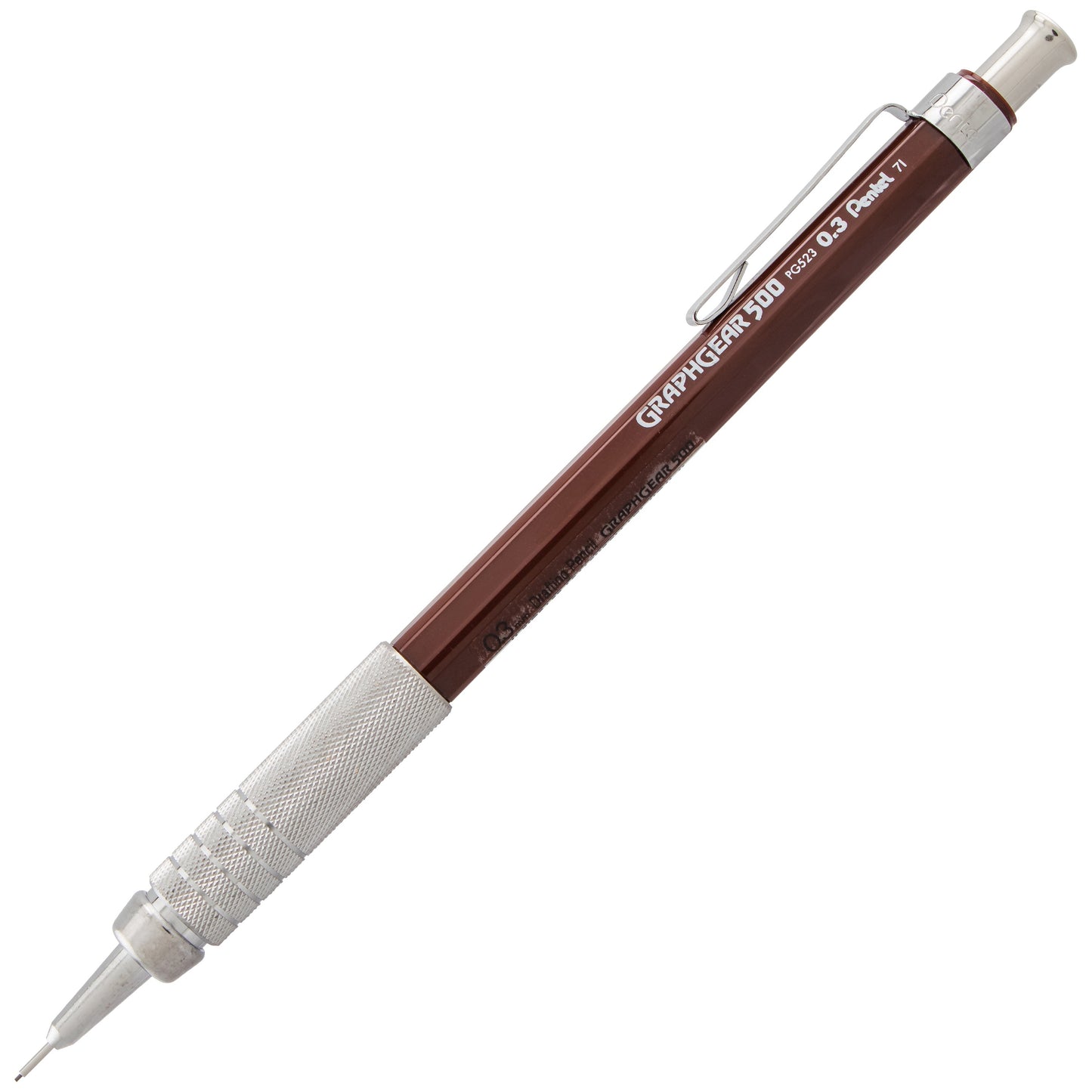 GraphGear 500 Automatic Drafting Pencil (0.3mm), Brown Barrel (PG523E)