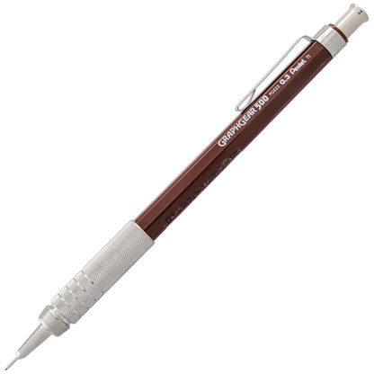 GraphGear 500 Automatic Drafting Pencil (0.3mm), Brown Barrel (PG523E)