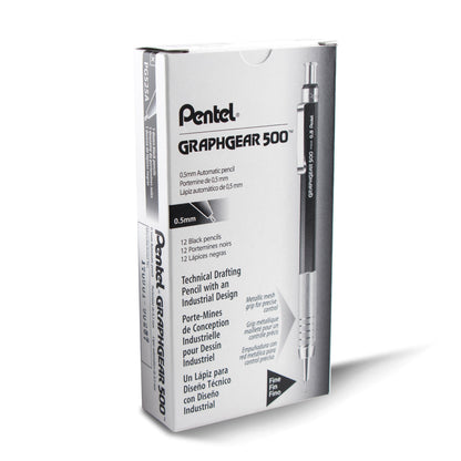 GraphGear 500 Automatic Drafting Pencil (0.5mm), Black Barrel (PG525A)