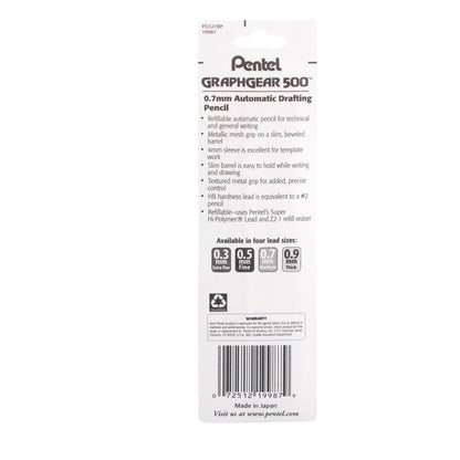 GraphGear 500 Automatic Drafting Pencil (0.7mm), Blue Barrel 1-Pk (PG527BP)