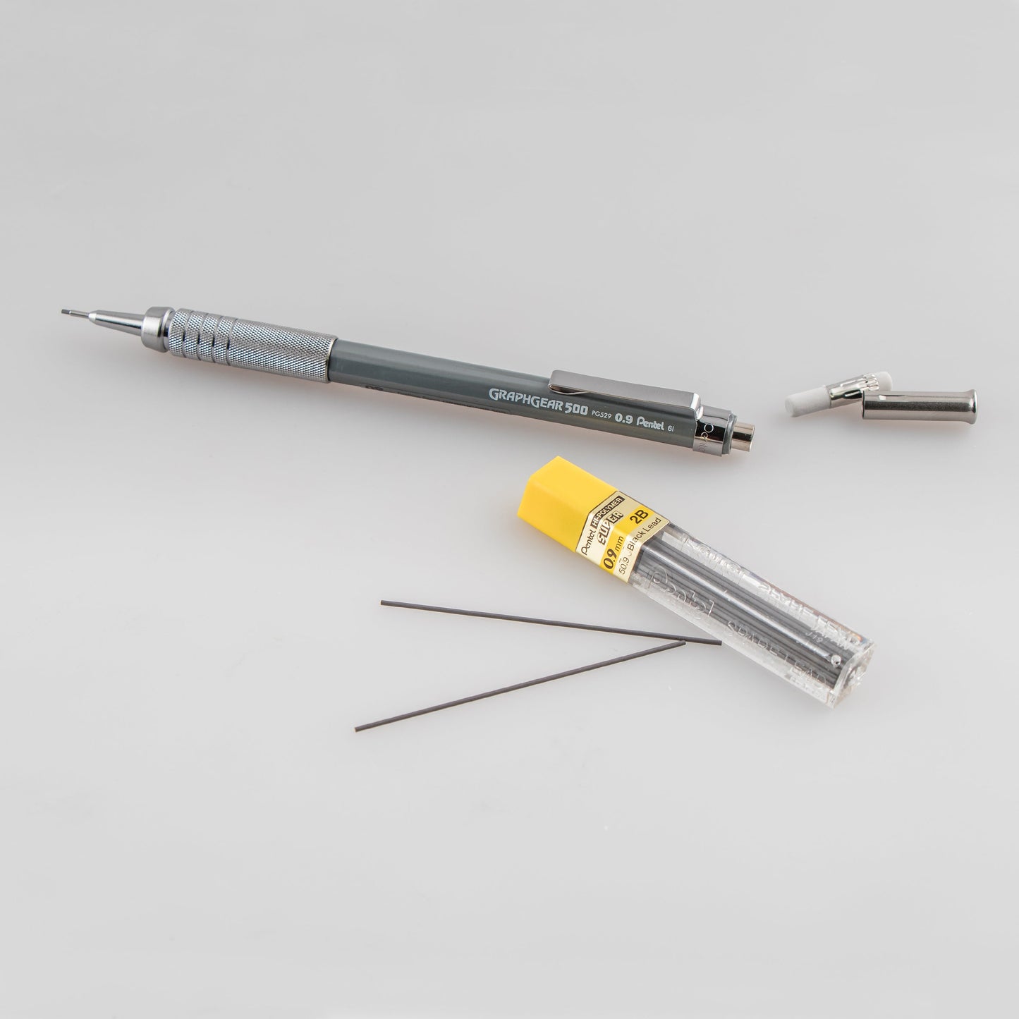 GraphGear 500 Automatic Drafting Pencil 0.9mm, Gray Barrel (PG529N)