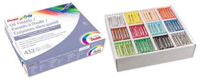 Pentel Arts Oil Pastels - 432 Piece Classroom Size Pack (PHN-12CP)