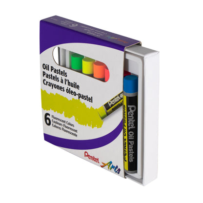 Pentel Arts Fluorescent Oil Pastels (PHN-F6)