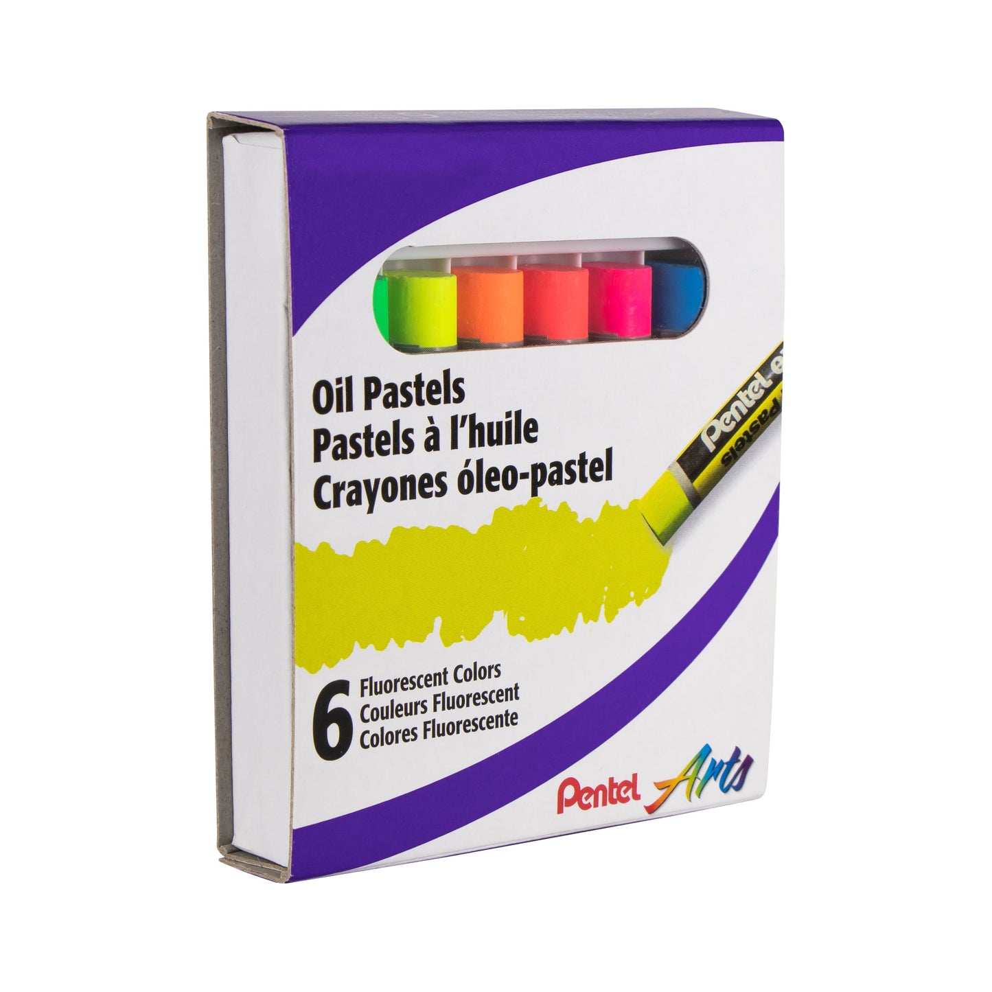 Pentel Arts Fluorescent Oil Pastels (PHN-F6)