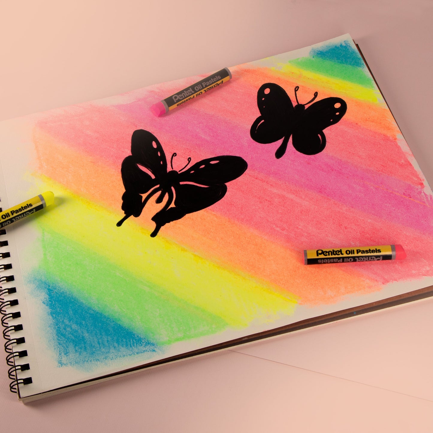 Pentel Arts Fluorescent Oil Pastels (PHN-F6)