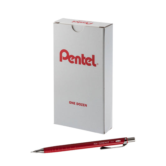 ORENZ 1-Click Mechanical Pencil (0.3mm) Red Barrel, Pre-Loaded with B Lead (PP503B)