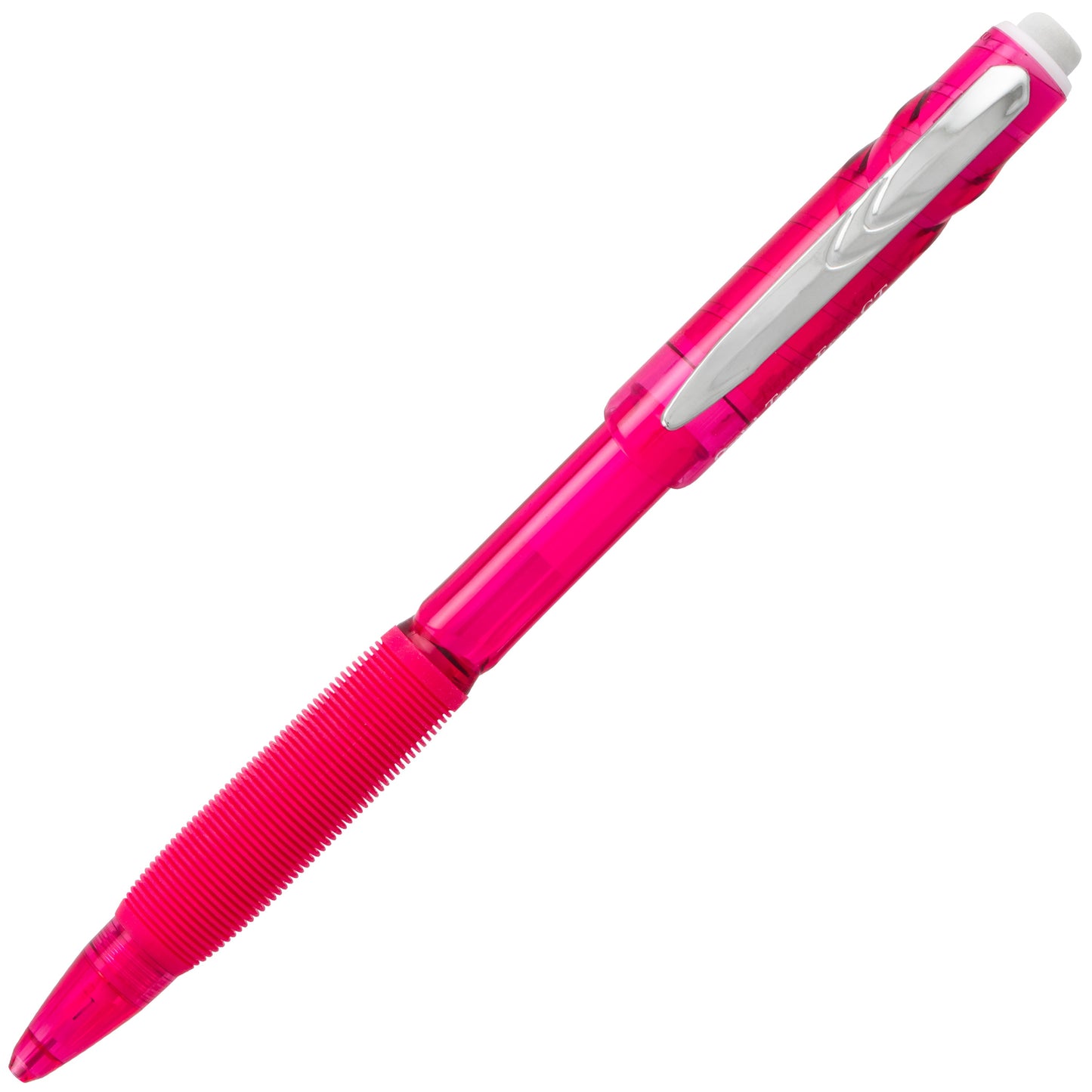 Twist-Erase GT (0.7mm) 1-CLICK Mechanical Pencil Transparent Fuschia Pink (QE207P)