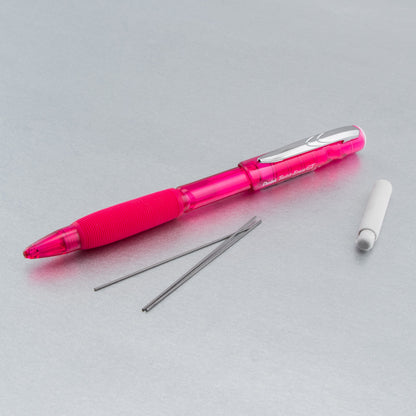Twist-Erase GT (0.7mm) 1-CLICK Mechanical Pencil Transparent Fuschia Pink (QE207P)