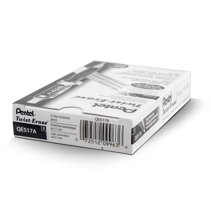 Pentel Twist-Erase III Mechanical Pencil (0.7mm), Black Barrel (QE517A)