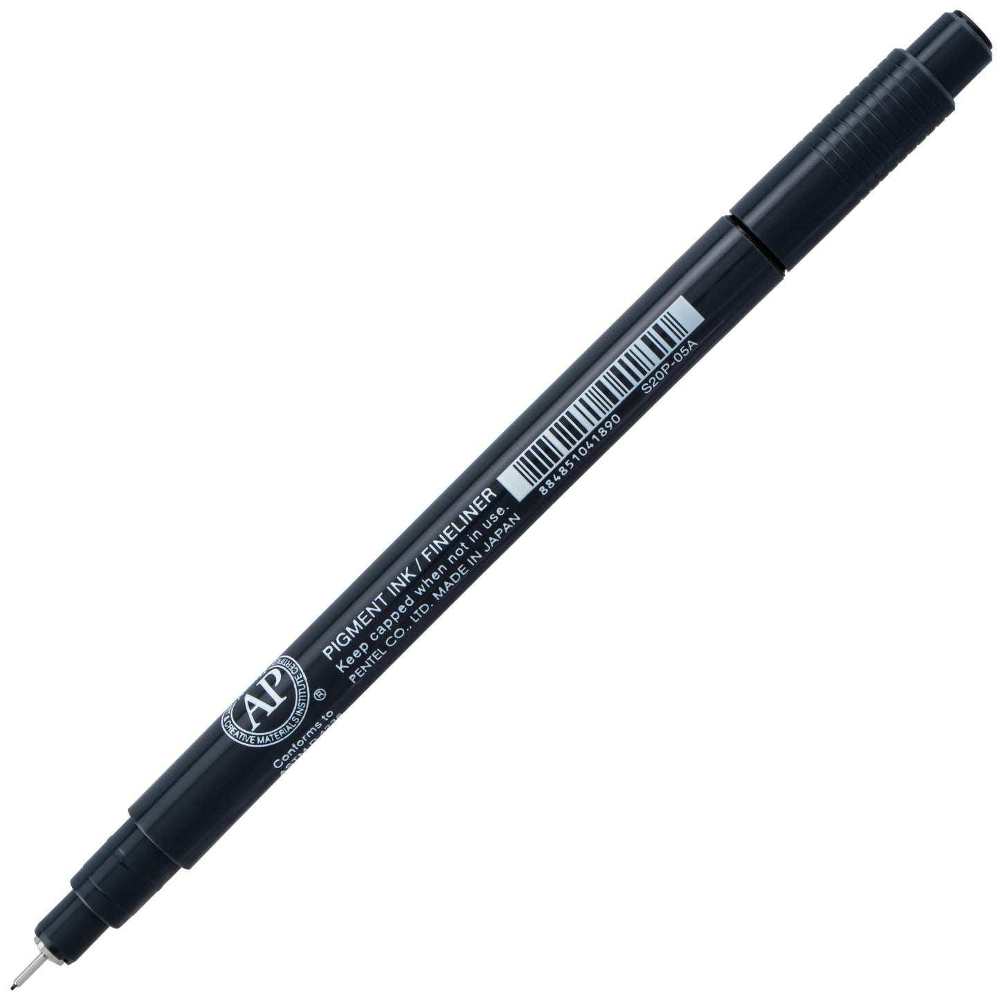 Pentel Arts Pointliner Pen, 0.05mm, Black Ink (S20P-05A)