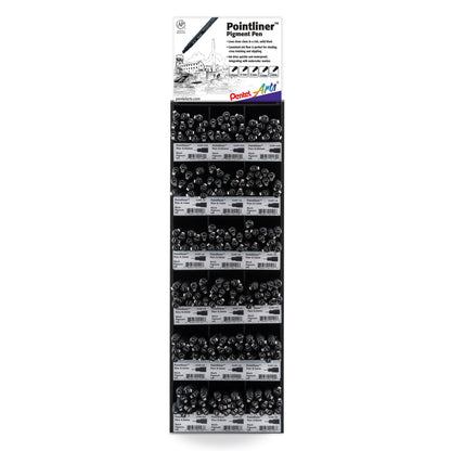 Pentel Arts Pointliner Pen Tower Display - 216 Pieces (S20P-216)
