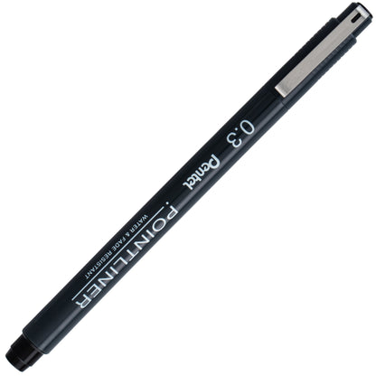 Pentel Arts Pointliner Pen, 0.3mm, Black Ink (S20P-3A)