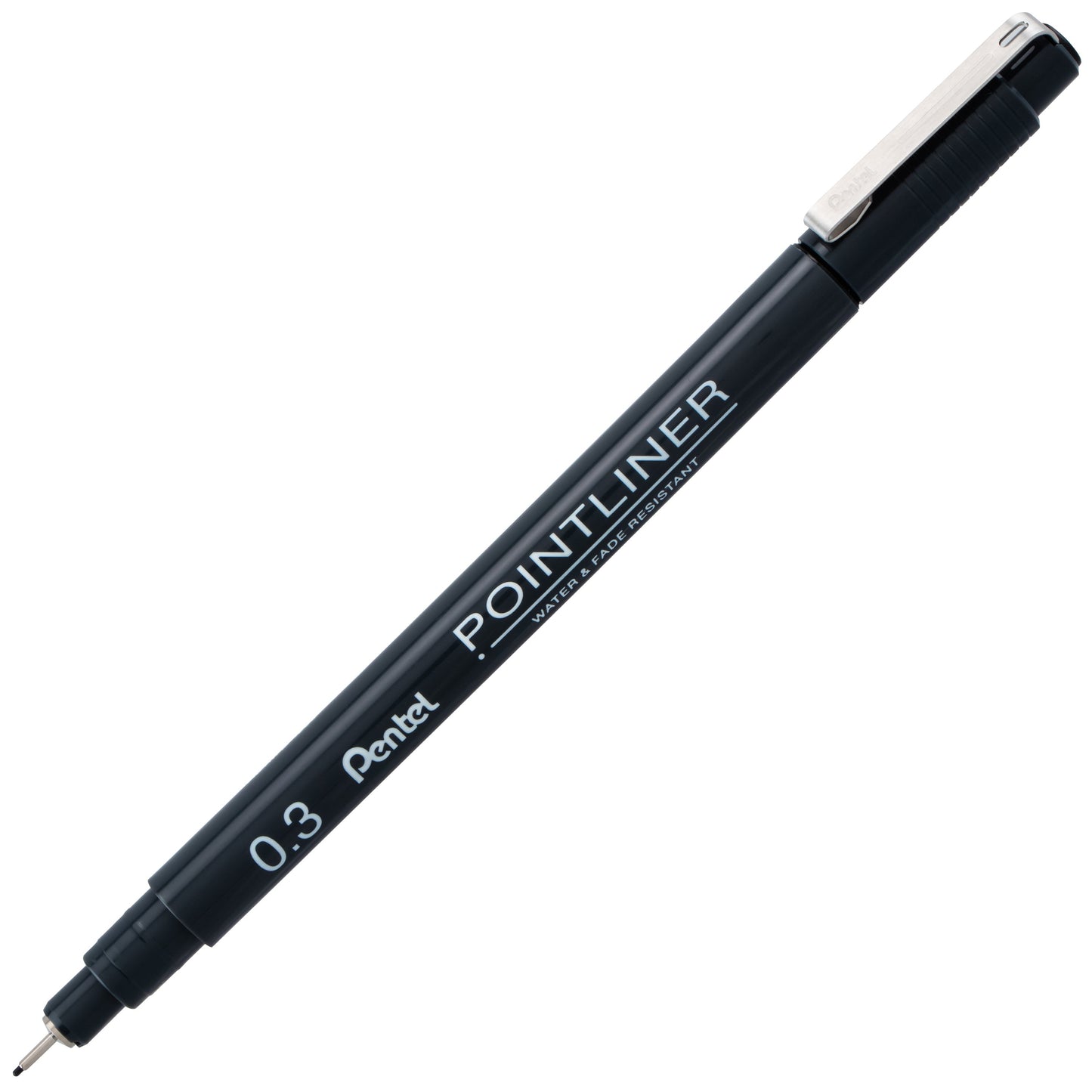 Pentel Arts Pointliner Pen, 0.3mm, Black Ink (S20P-3A)