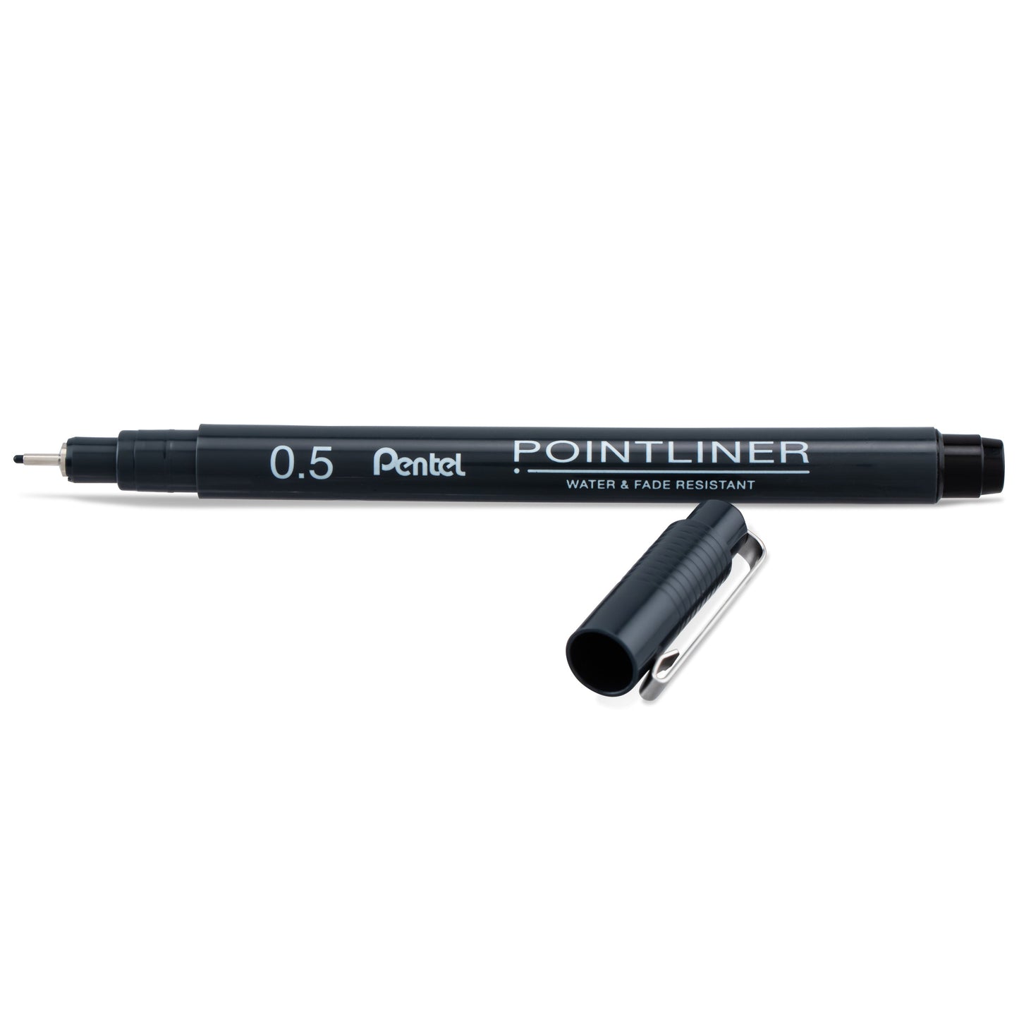 Pentel Arts Pointliner Pen, 0.5mm, Black Ink (S20P-5A)