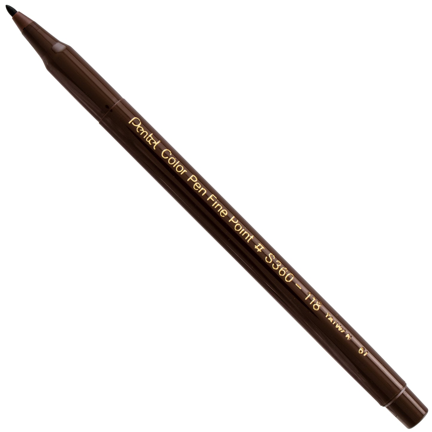Pentel Arts Color Pen Dark Brown (S360-118)