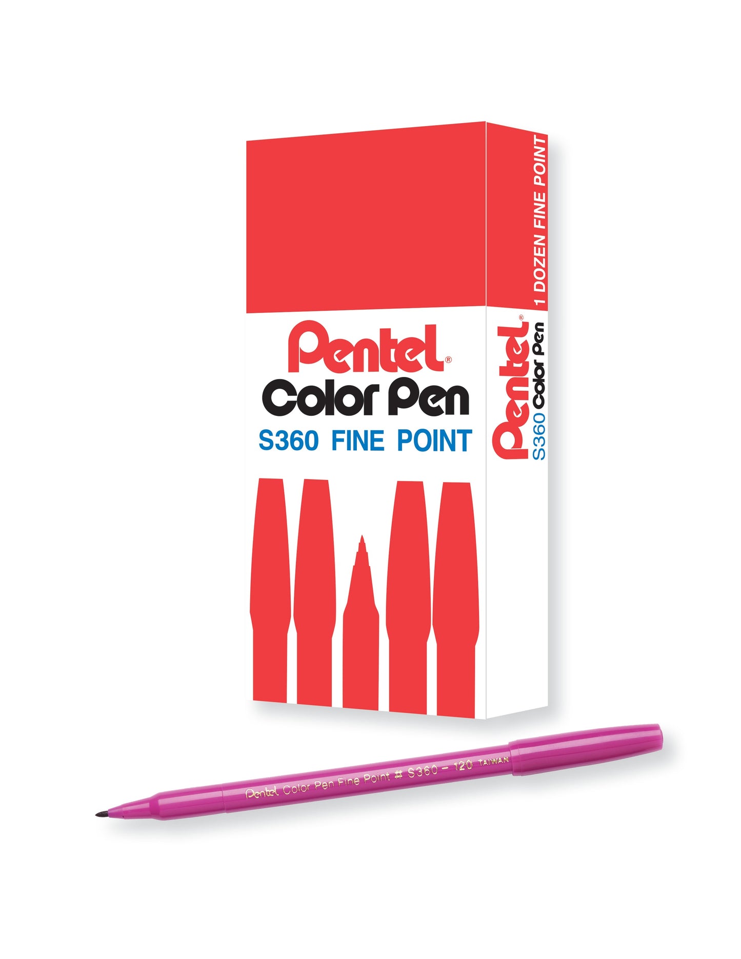 Pentel Arts Color Pen Magenta (S360-120)