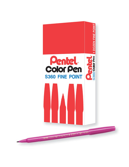 Pentel Arts Color Pen Magenta (S360-120)