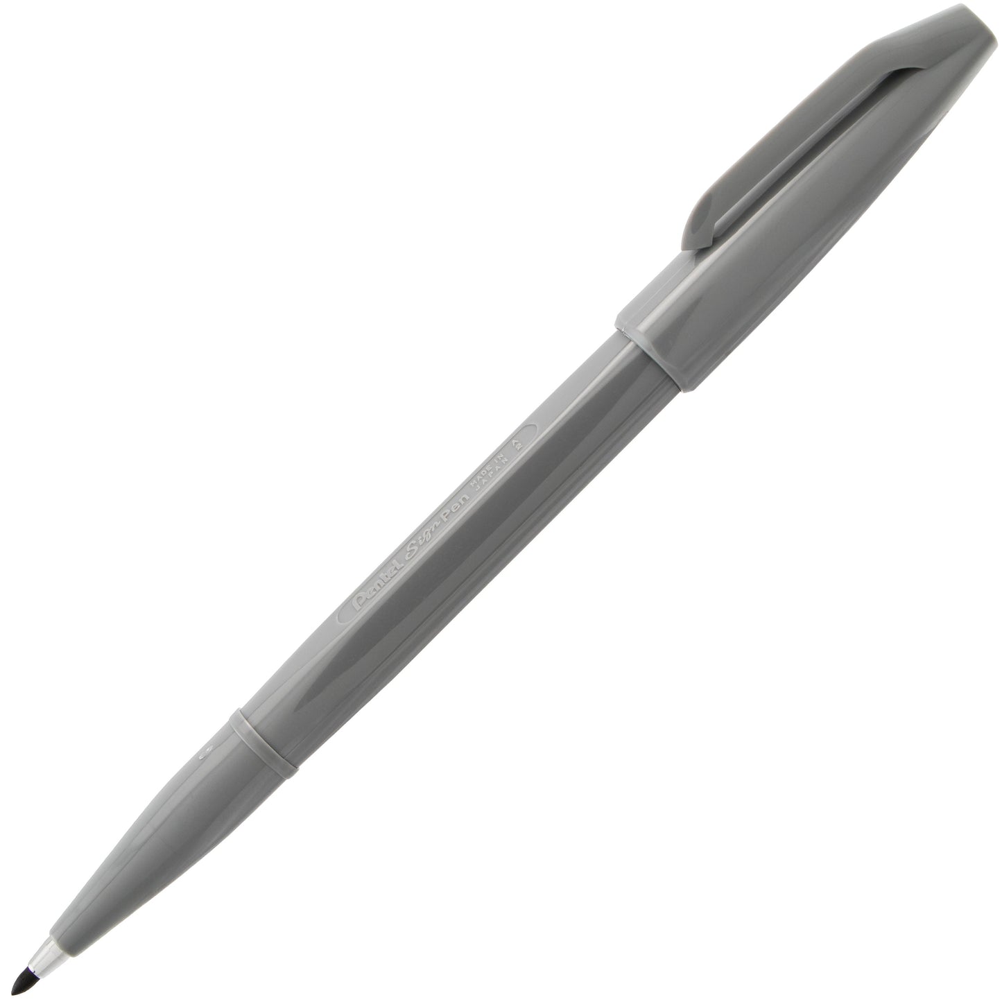 Pentel Arts Sign Pen Fiber-Tipped Pen, Gray Ink (S520-N)