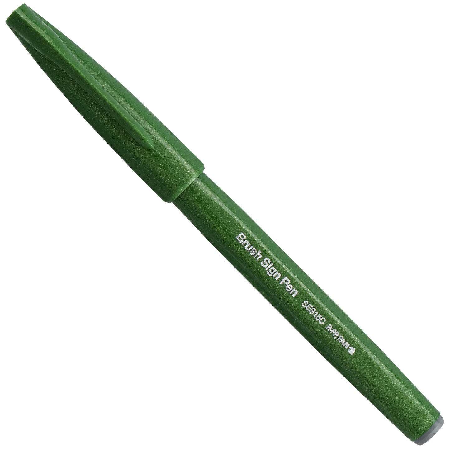 Pentel Arts Sign Pen Brush, Open Stock, Olive Green Ink (SES15C-D2)