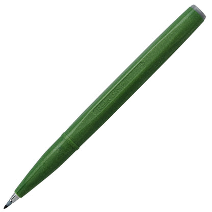 Pentel Arts Sign Pen Brush, Open Stock, Olive Green Ink (SES15C-D2)