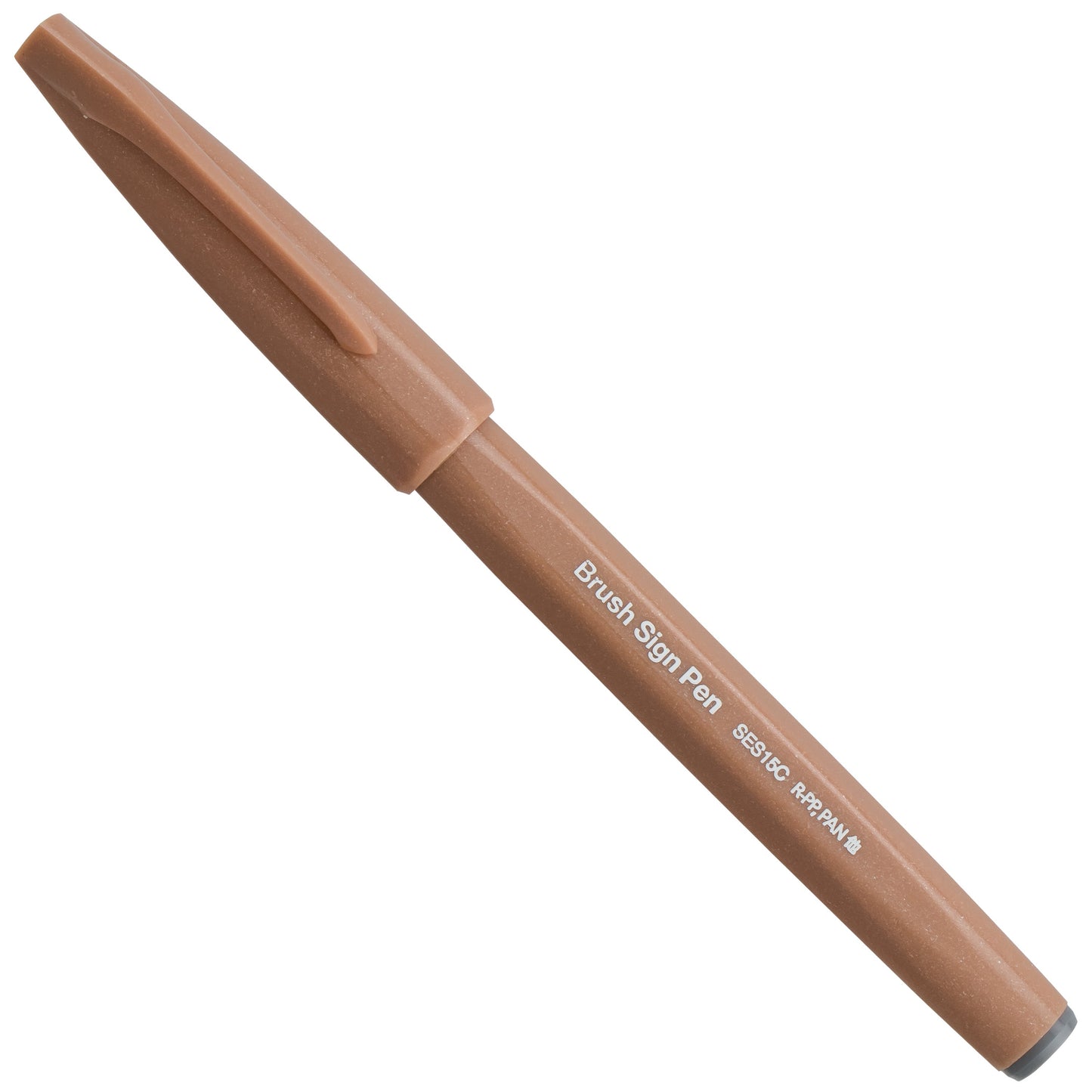 Pentel Arts Sign Pen Brush, Open Stock, Pale Brown Ink (SES15C-E2)