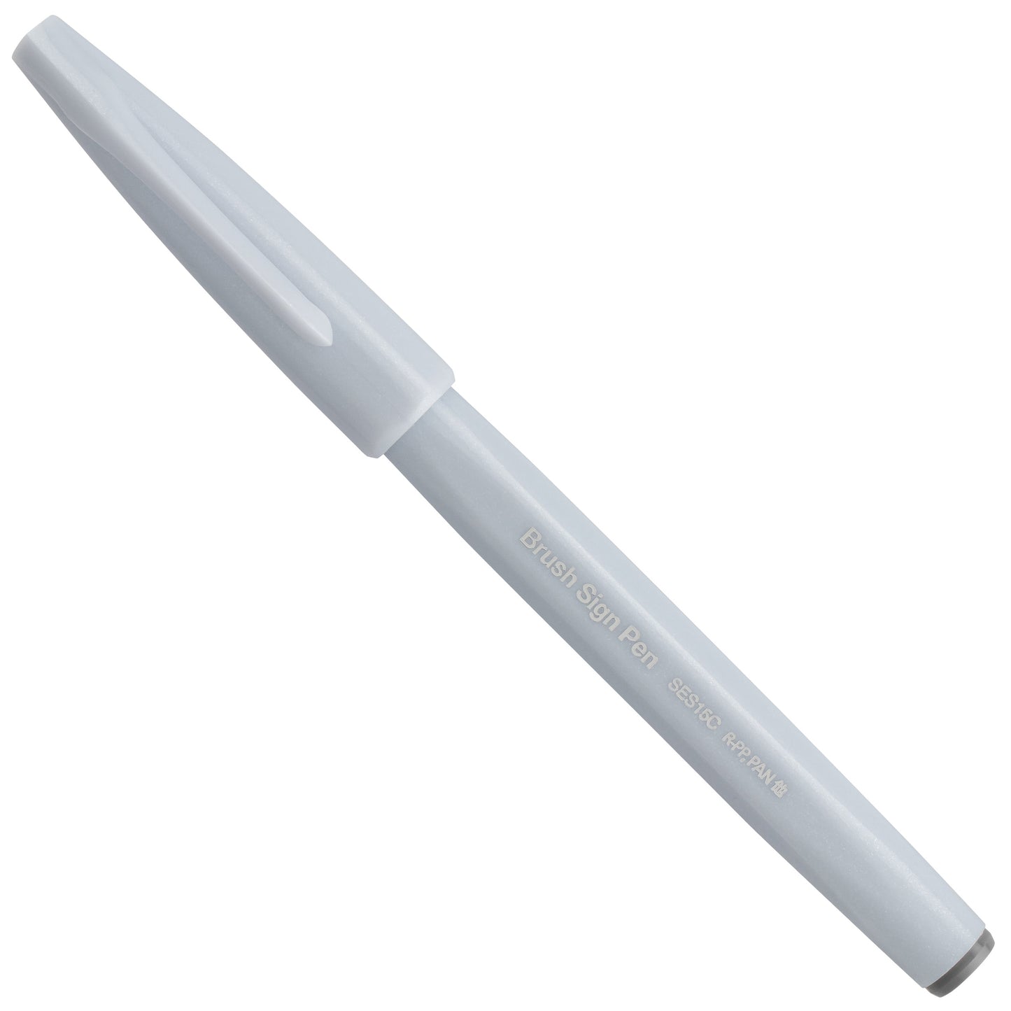 Pentel Arts Sign Pen Brush, Open Stock, Light Gray Ink (SES15C-N2)