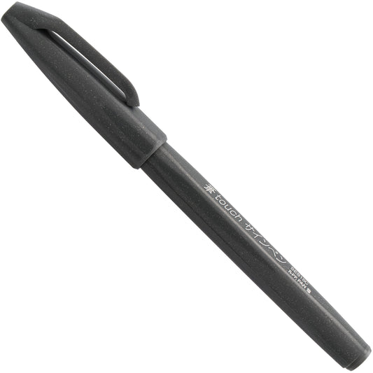 Pentel Arts Sign Pen Brush Tip, Gray Ink (SES15C-N)