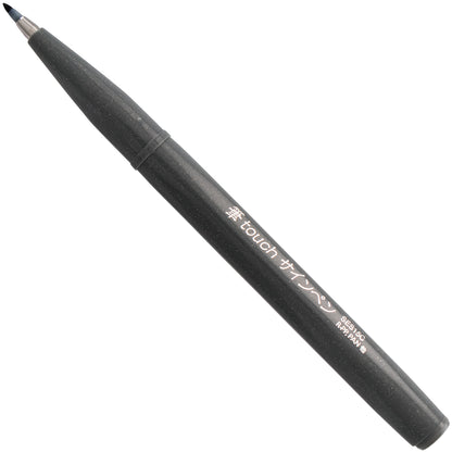 Pentel Arts Sign Pen Brush Tip, Gray Ink (SES15C-N)
