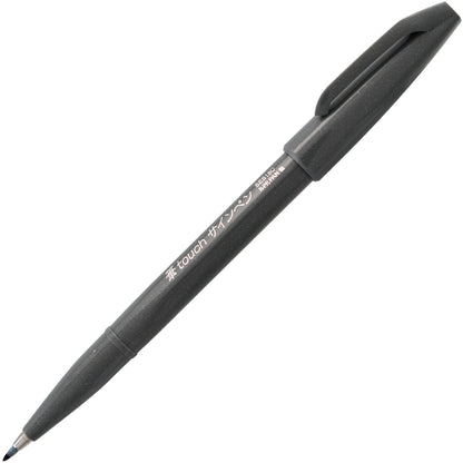 Pentel Arts Sign Pen Brush Tip, Gray Ink (SES15C-N)