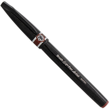 Pentel Arts Sign Pen Micro Brush, Brown Ink (SESF30C-E)
