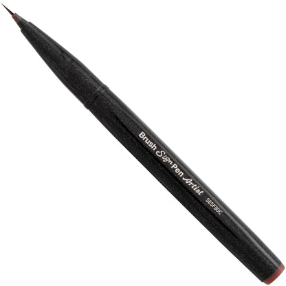 Pentel Arts Sign Pen Micro Brush, Brown Ink (SESF30C-E)