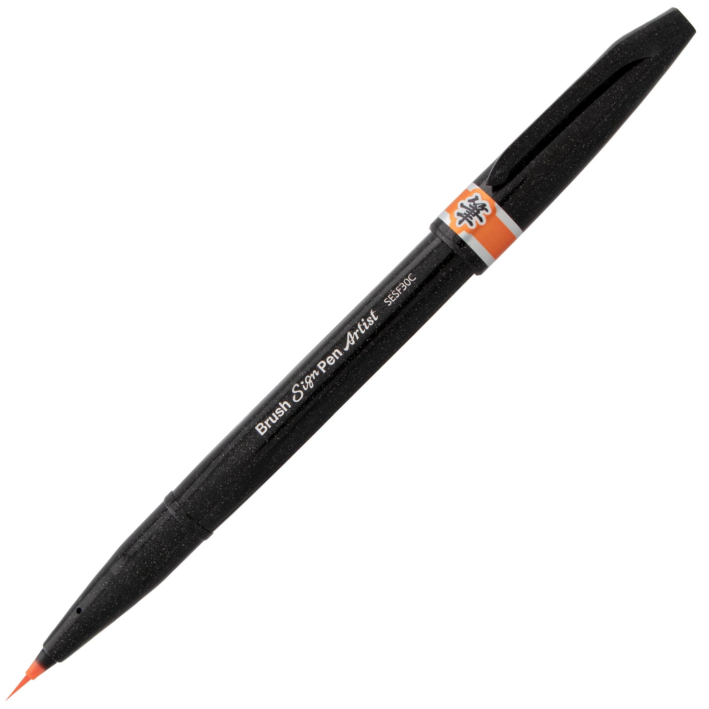 Pentel Arts Sign Pen Micro Brush, Orange Ink (SESF30C-F)