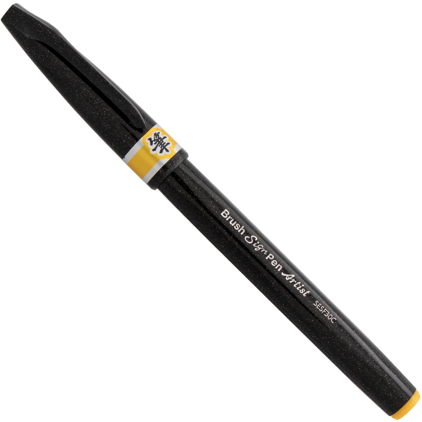 Pentel Arts Sign Pen Micro Brush, Yellow Ink (SESF30C-G)