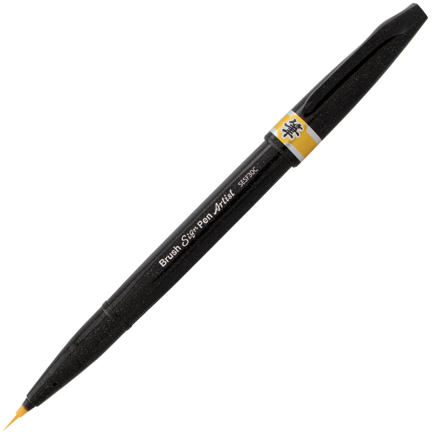 Pentel Arts Sign Pen Micro Brush, Yellow Ink (SESF30C-G)
